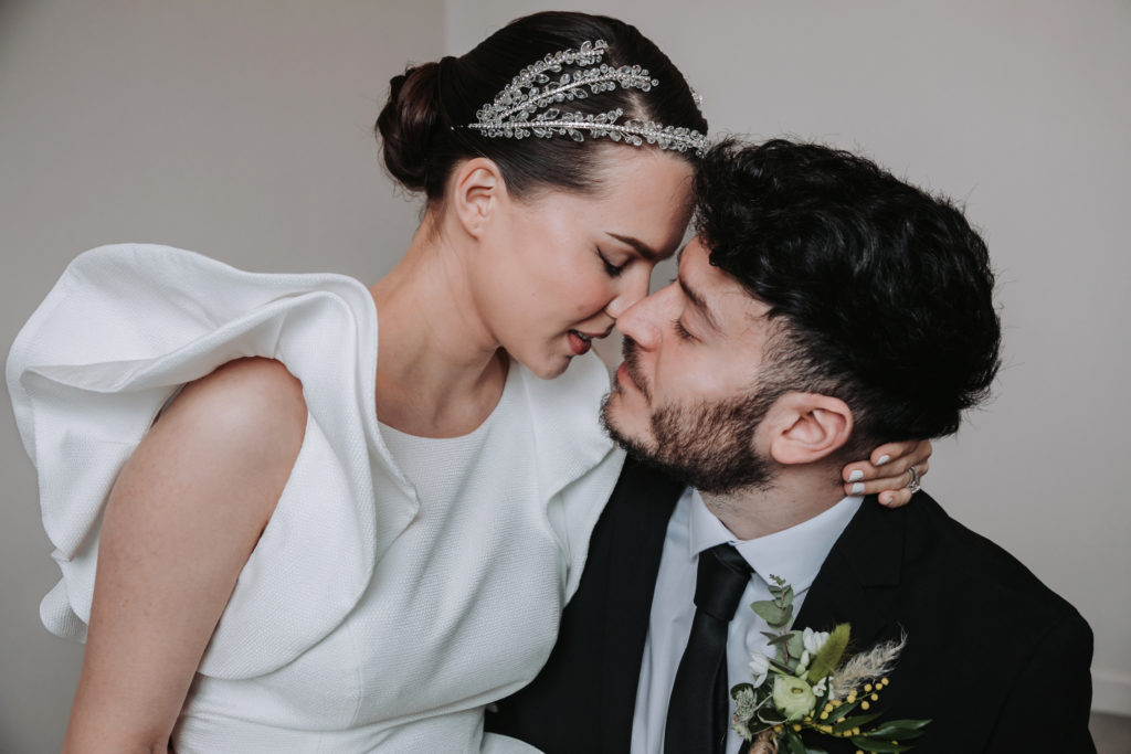 Modern country wedding models