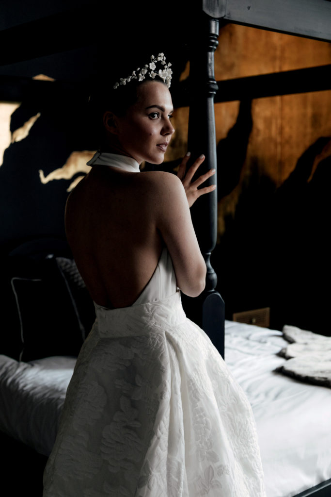 Modern country wedding model