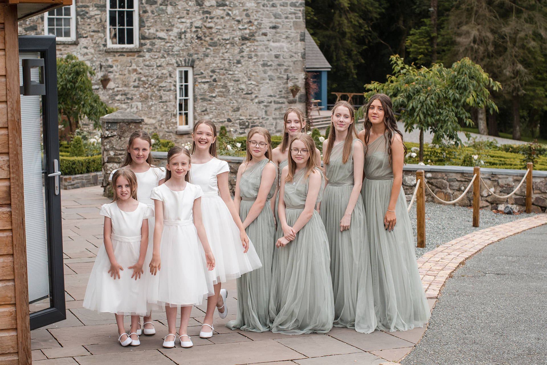 wedding party for woodland wedding