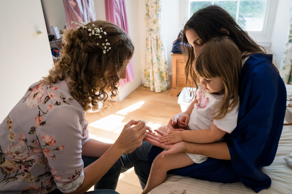 Festival wedding prep