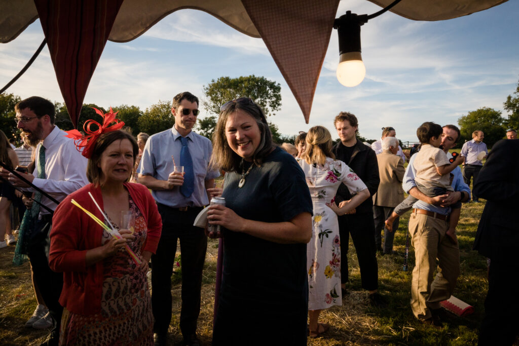 Summer wedding guests