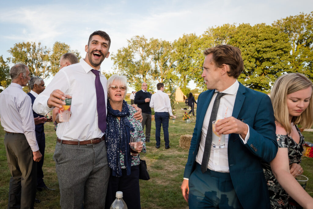 Summer wedding guests