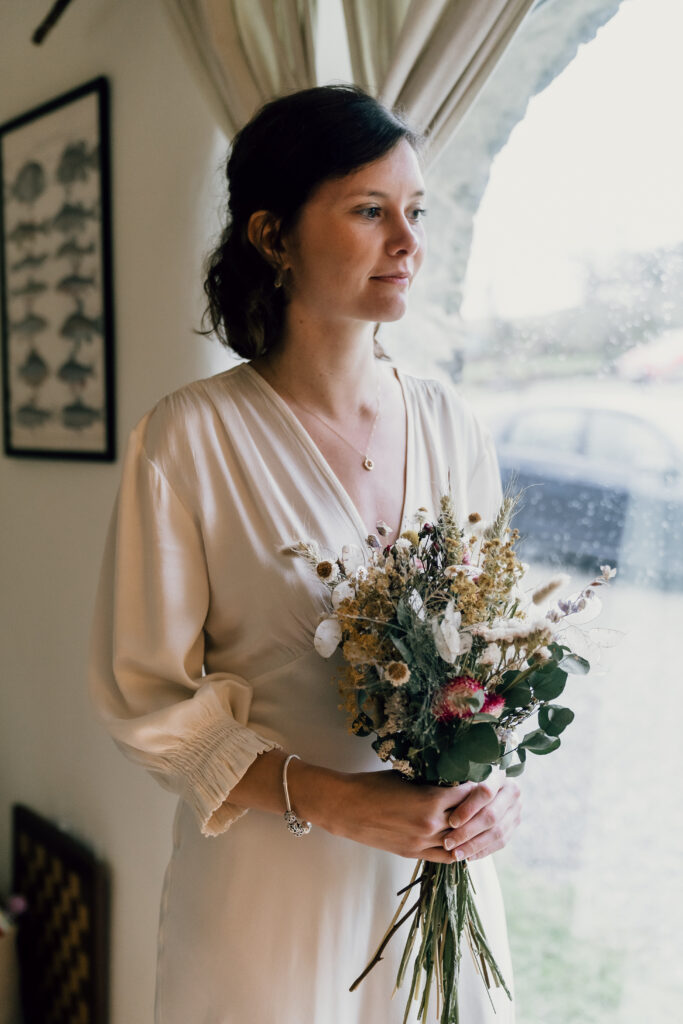 Nantwen elopement bride