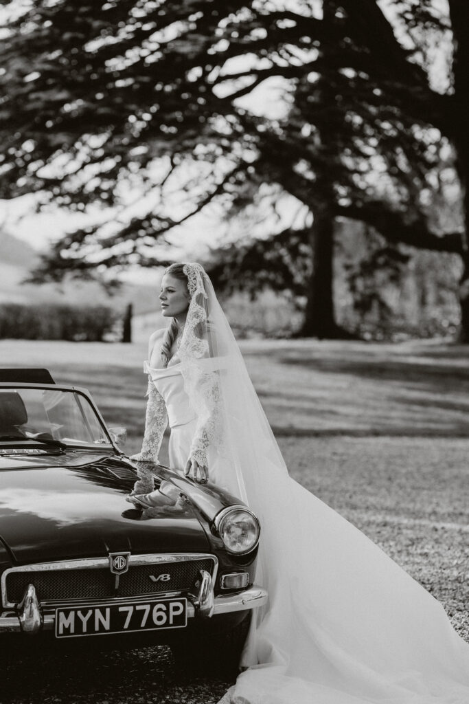 Bridal photography at Garthmyl Hall