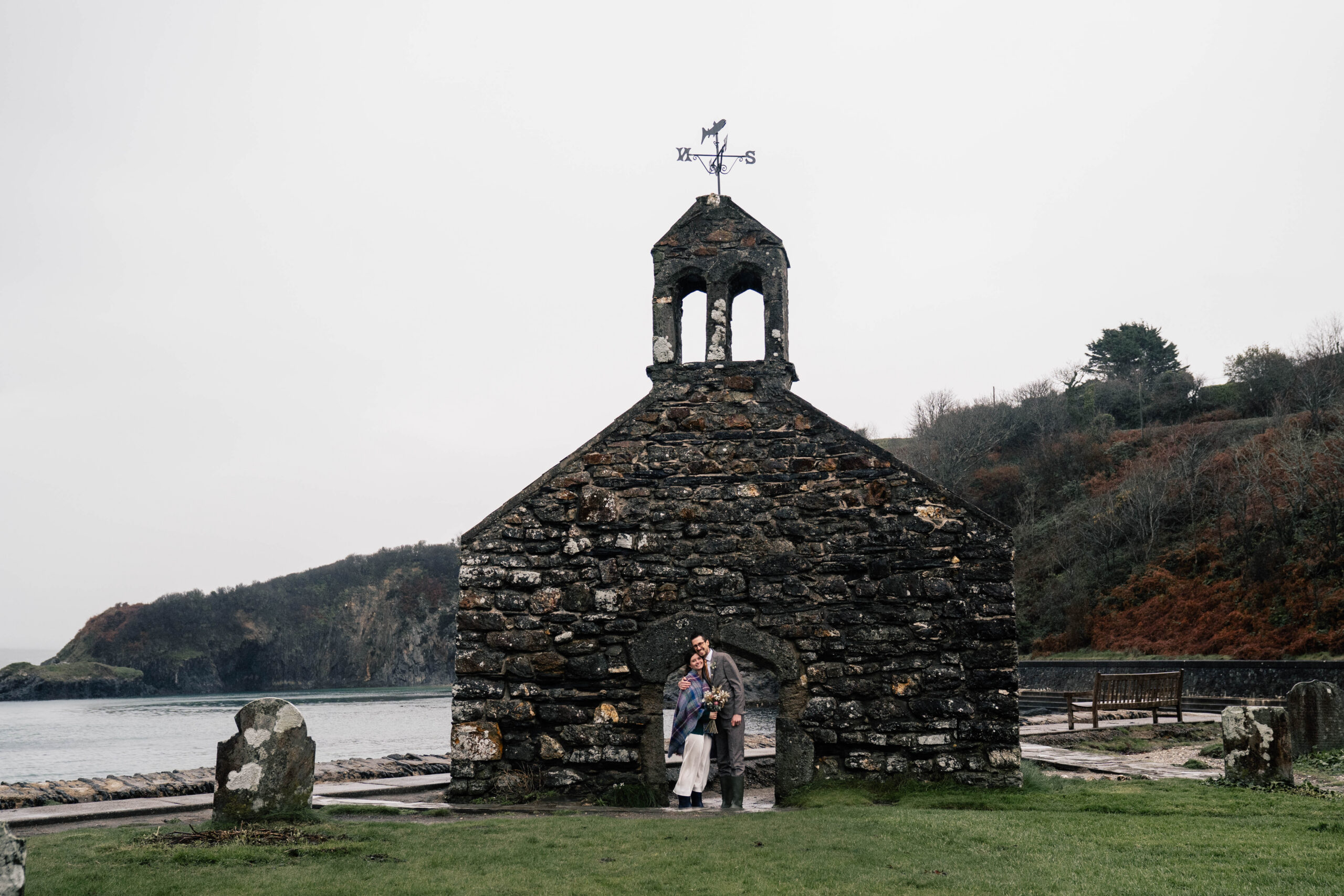 Pembrokeshire elopement at Nantwen with photos at Cwm-Yr-Eglwys